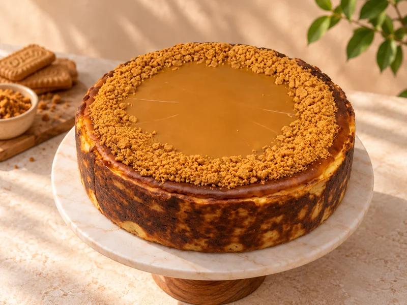 Biscoff Burnt Cheesecake